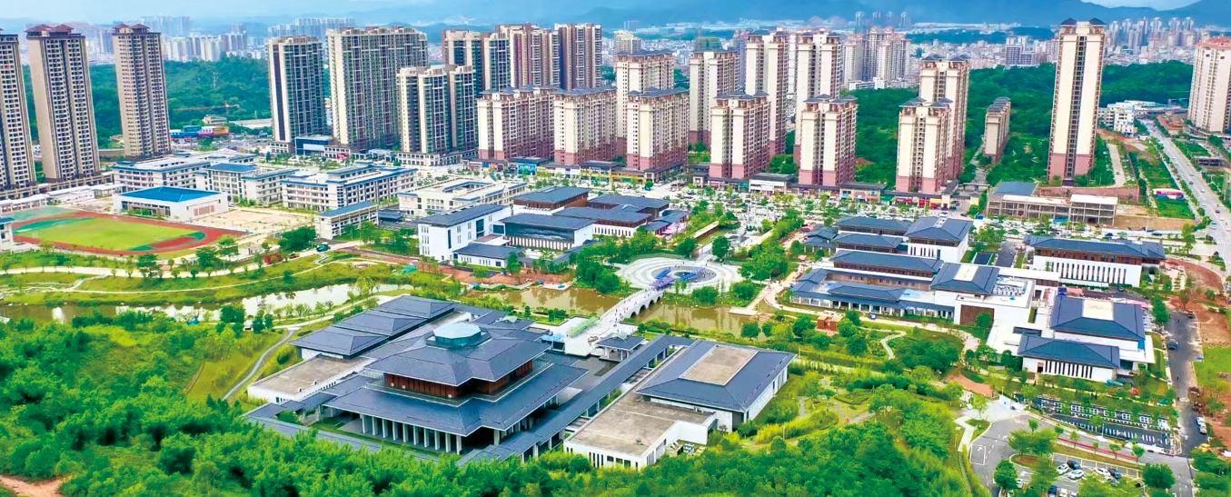 云浮市新兴县档案馆、文化馆、博物馆、图书馆和新时代文明实践中心、青少年妇女儿童活动中心新馆。